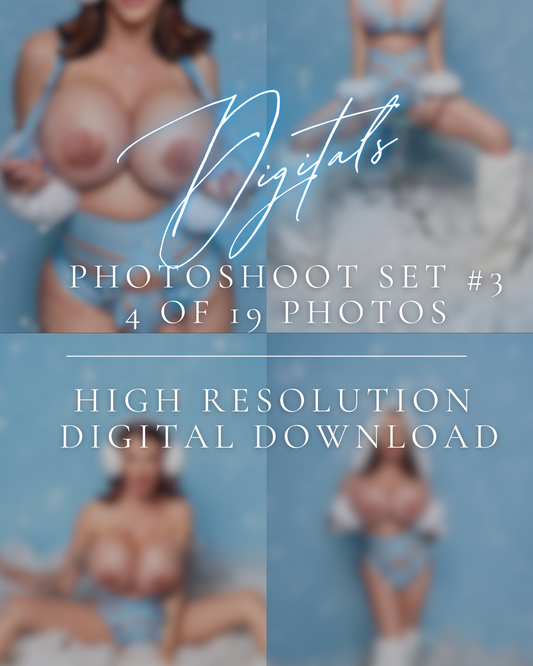 Joslyn James Snow Bunny Blues Photoshoot Set #3 (4 of 19) Digital Download