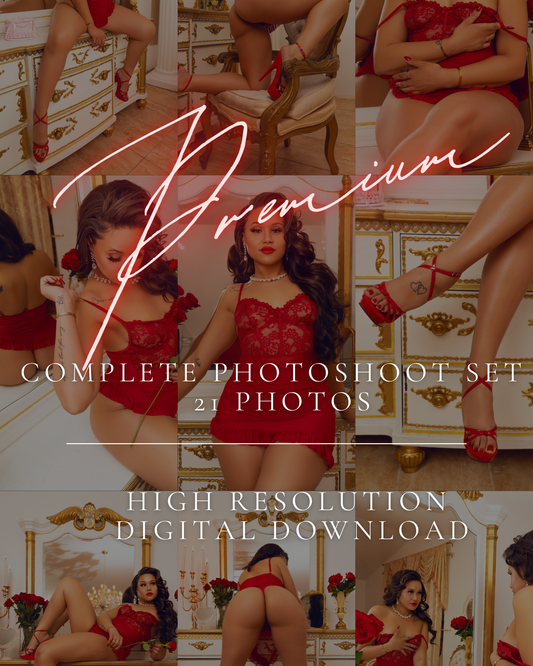 Tesha Nic Spoil Me Red Complete Photoshoot Digital Download