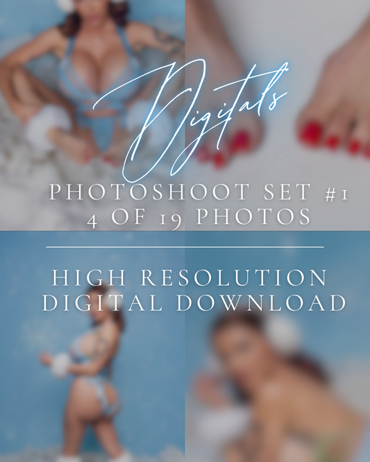 Joslyn James Snow Bunny Blues Photoshoot Set #1 (4 of 19) Digital Download