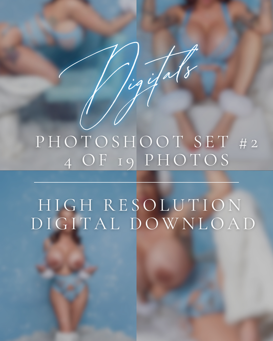 Joslyn James Snow Bunny Blues Photoshoot Set #2 (4 of 19) Digital Download